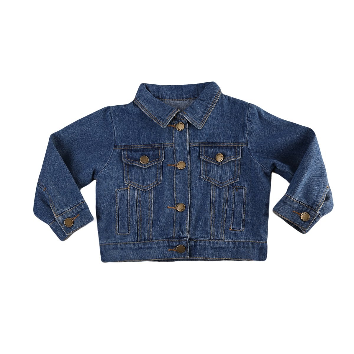 Kausalen Kleinkind freundlicher Mädchen Jungen Denim Jean Herbst Jacke Geschmack Mantel Outwear Spitzen Outwear 1-6Y