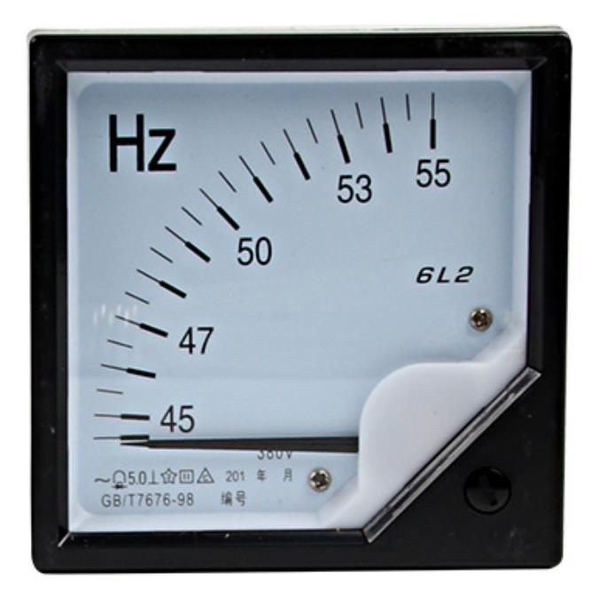 Tableau des fréquences de pointeur 6L2-HZ, panneau d'ampèremètre analogique 45- 55HZ 220V/380V