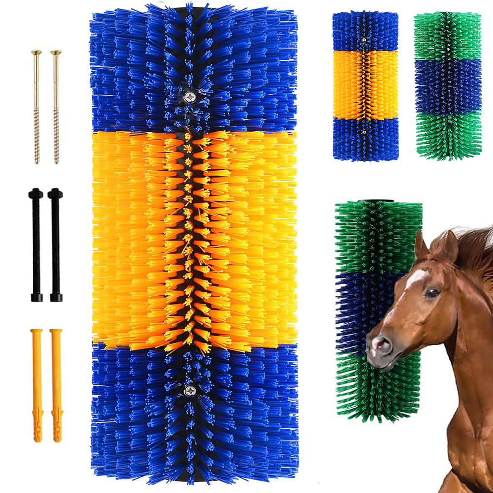 Cattle scratching brush, cattle scratching brush, livestock grooming, horse relief brush, farm animal massage cleaning tool
