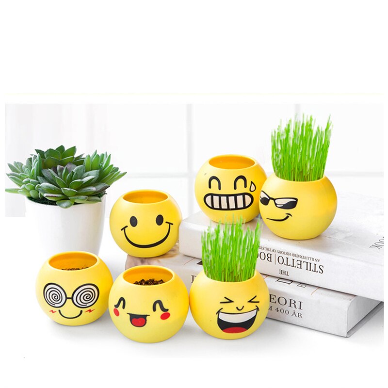 2536 büro Mini Lange Gras Puppe Zahn Burclover Puppe Negativ Ionen Topfpflanze Schreibtisch Ornamente Spielzeug Ärmeln