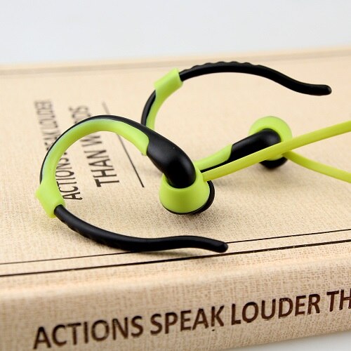 Sport mp3-speler Nekband USB MP3 Muziek Media Speler met Stereo Audio Oortelefoon Ondersteuning 16 GB Micro SD TF kaart: green