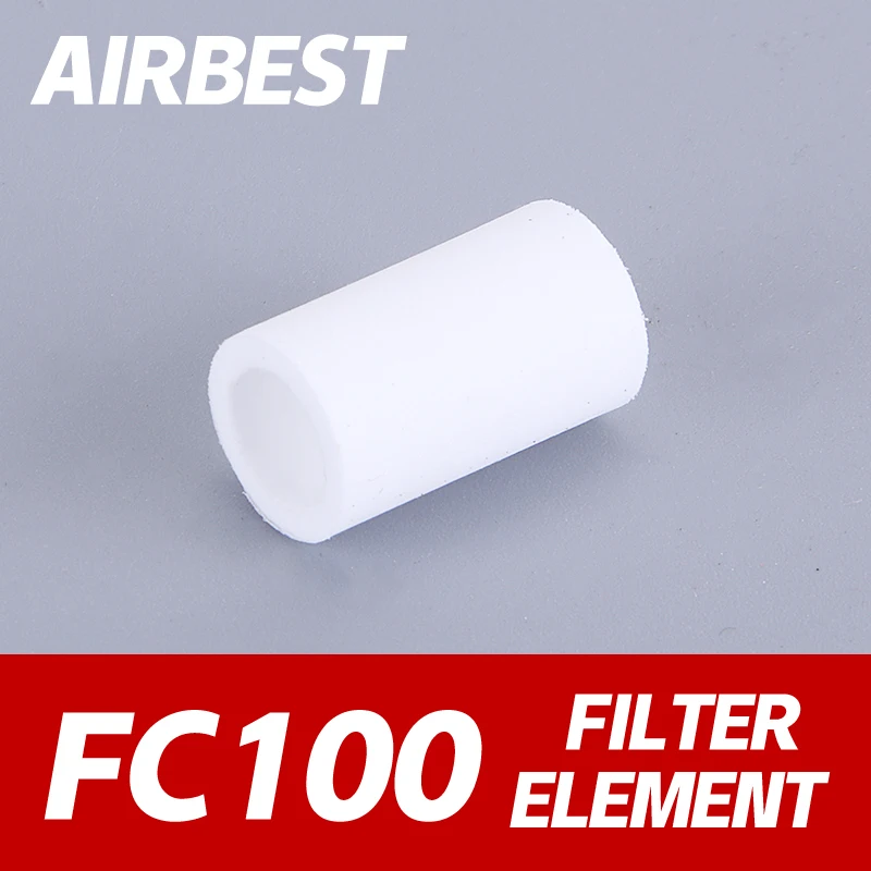 Filtro de vacío neumático de tubería ZFC en línea, elemento de fibra extraíble para ventosa de aire AZFC100 AZFC200 ZFC100-06B ZFC200-08B: Verde