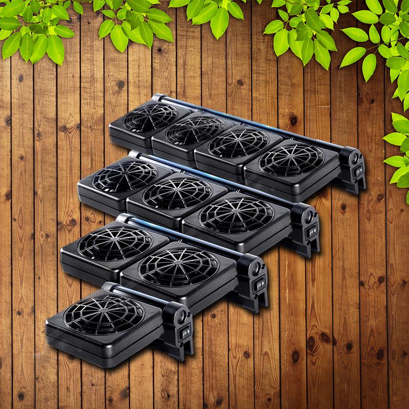 Aquarium Fish Tank Automatic Temperature Control Fan Tank Cooling Aquarium Fan Water Cooling Mute Aquarium Chiller Eu Plug