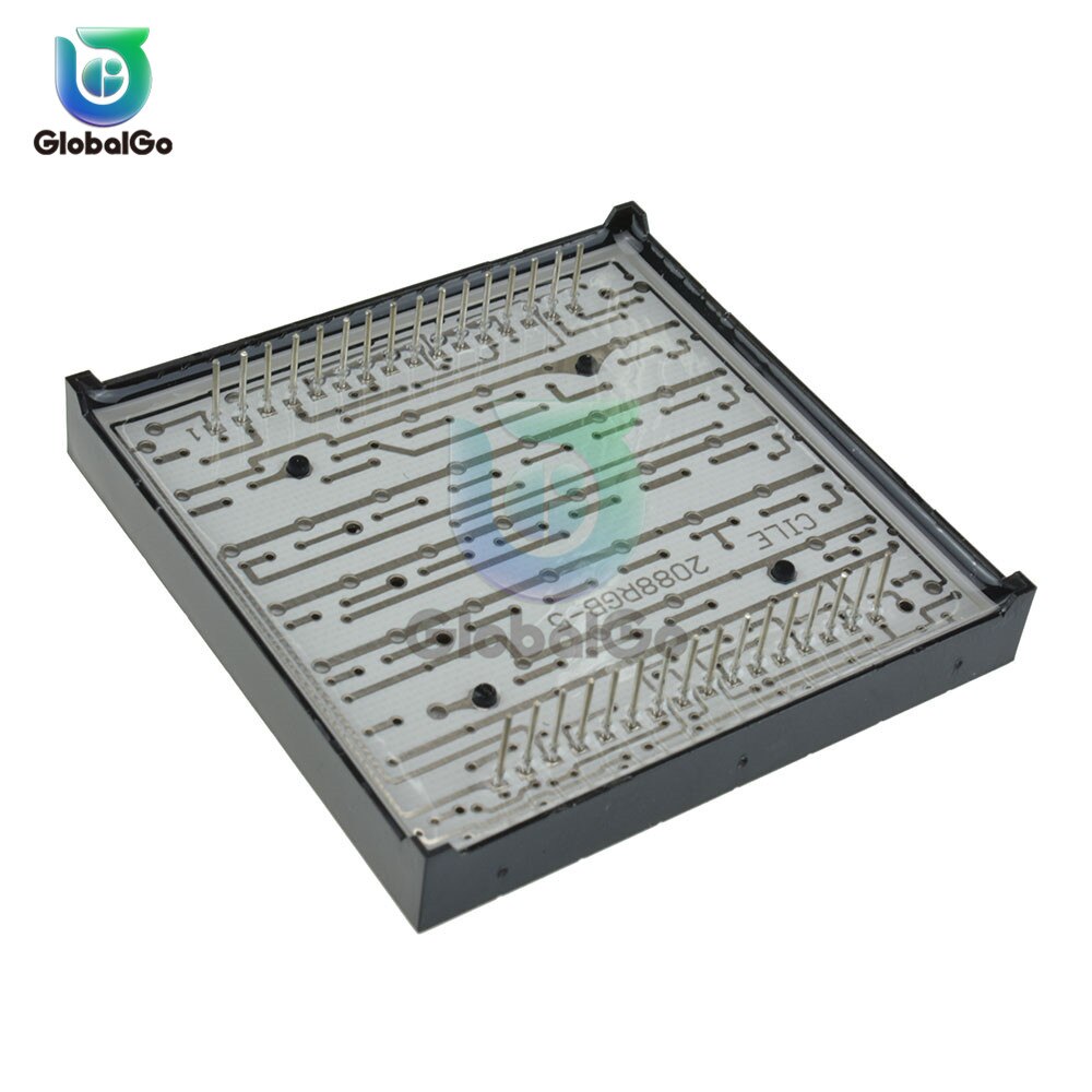Matrix 8*8 Pixel Digital Flexible LED Panel RGB Full Color LED Display Red Green Bule Dot Matrix Screen 60mmx60mmx5mm