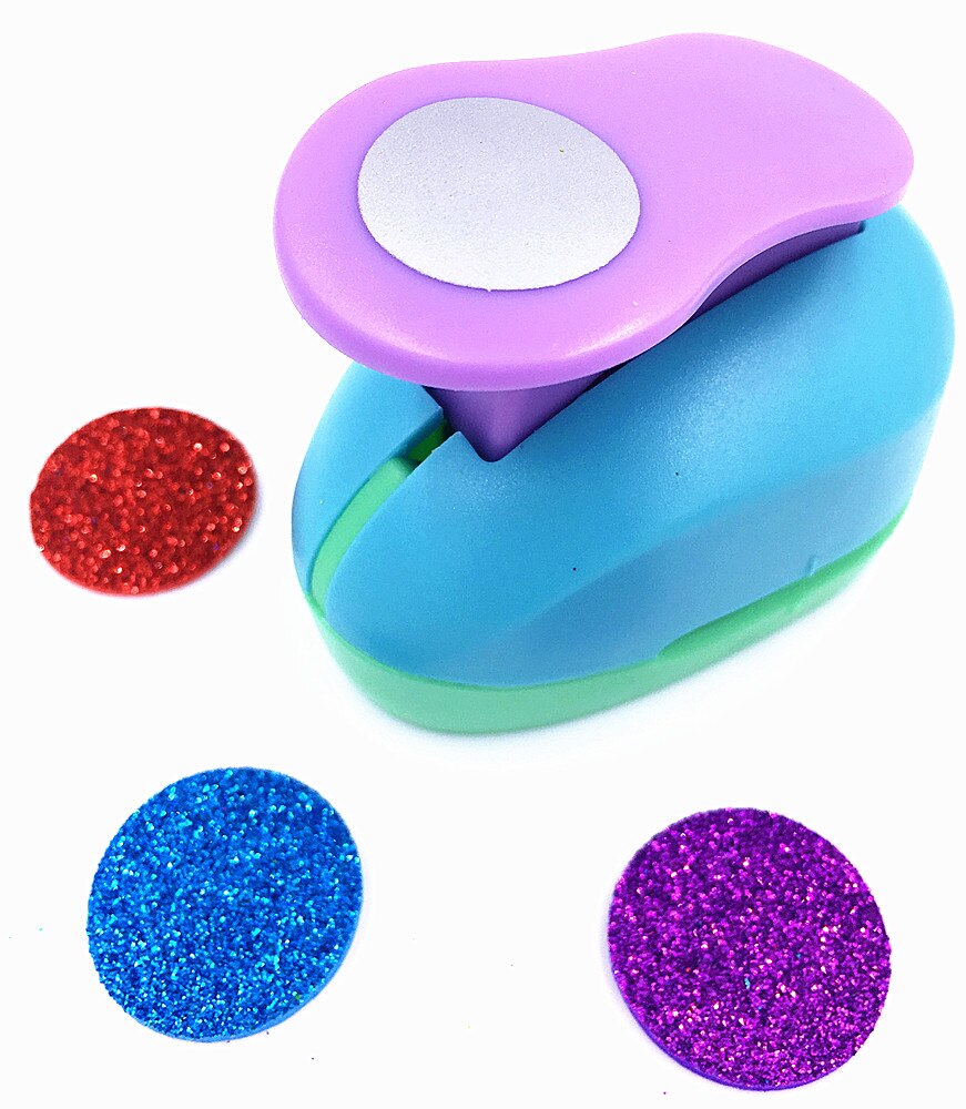 Kamei sztuka & rzemieślnictwo 3 Pakiet 1 "(kwadratowy trójkąt koło) dziurkacz ozdobny robić papieru, karty Scrapbooking grawerowanie dziecko skaleczenie DIY Wykonany ręcznie dziurkacz