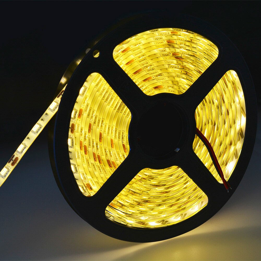 DC 12V 5M Waterproof LED Strip SMD5050 5050 RGB 60LEDs/M Flexible Light 5050 LED Strip RGB White/Warm White/Pink/Blue/Green/Red