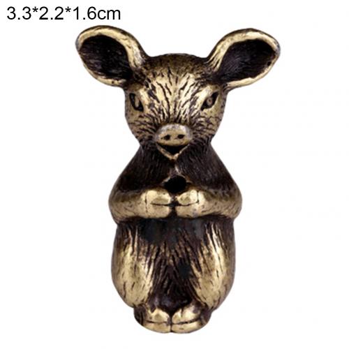 1Pc Metal Chinese Censer Zodiac Animal Incense Stick Holder Meditation Stand Decoration Home Decoration Accessories Crafts: Pig