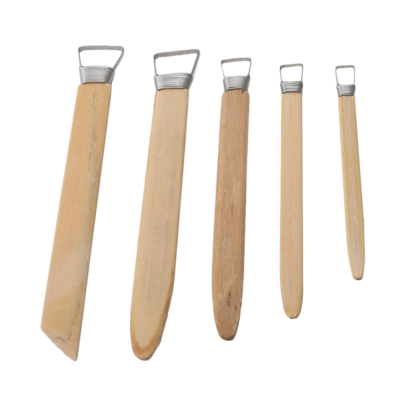 Outils professionnels en argile polymère de bambou, grattoir en céramique de poterie, modélisation de Sculpture de boue sculptée, outils artisanaux, fournitures de loisirs