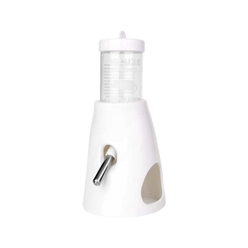 Kleine Ebene Kunststoff Wasser Flasche mit Ständer Halfter 2,7 unzen Kein Tropf Waterer für Hamster Guinea Schwein Kaninchen für Glas Panzer