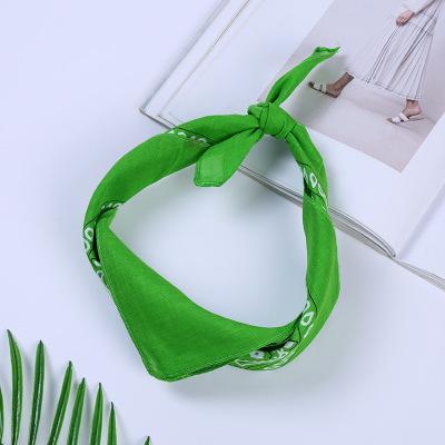 2020New Aangekomen Unisex Hip Hop Zwarte Bandana Mode Hoofddeksels Haarband Sjaal Pols Wraps Vierkante Sjaals Afdrukken Zakdoek: 15