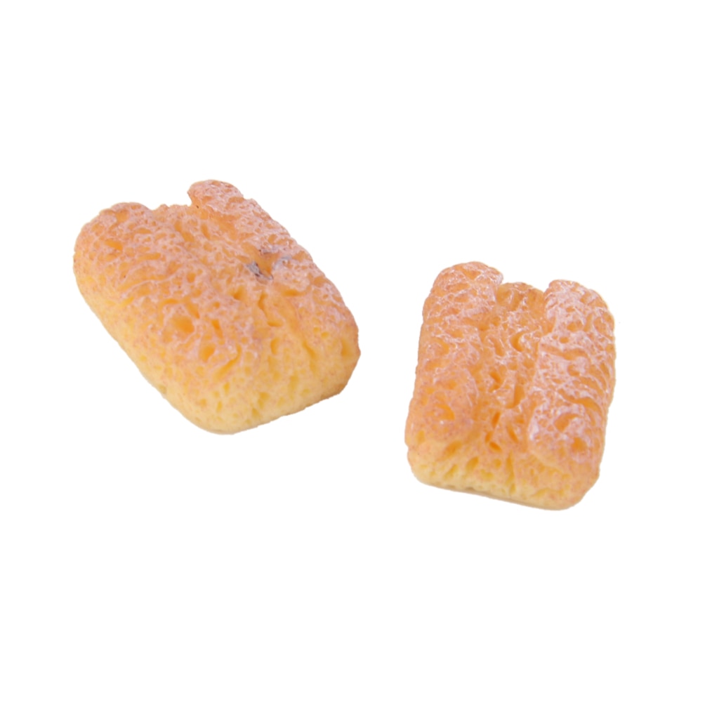 6pcs 1/12 Miniature Bread Toast for Dolls House Kitchen Food Bakery Pastry Accessories