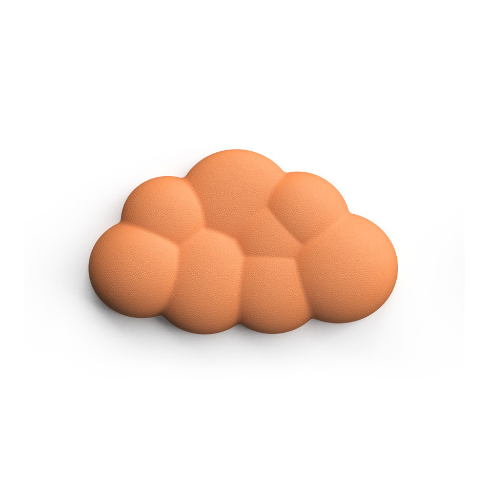 Muismat met polssteun toetsenbord wolk antislip desktop kantoor gamer muis polssteun Ergonomisch toetsenbord muismat polssteun: orange
