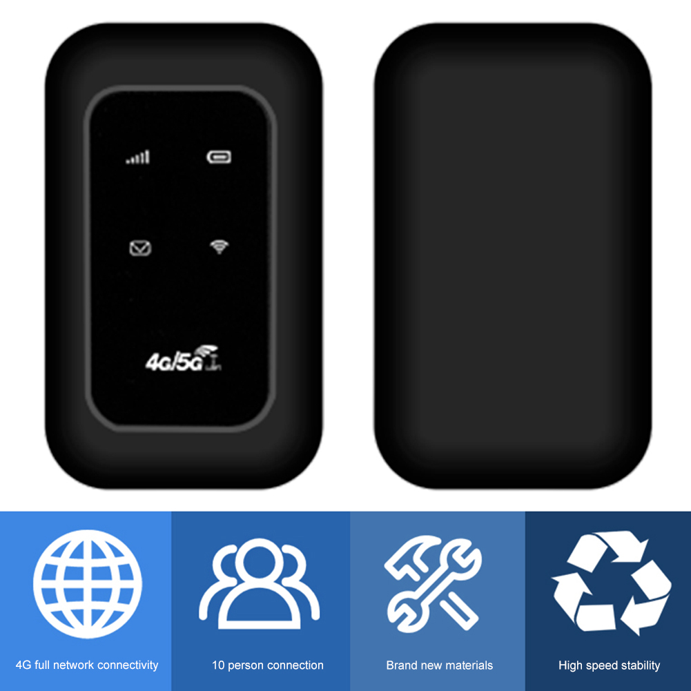 Módem WiFi portátil 4G LTE con ranura para tarjeta SIM, punto de acceso móvil inalámbrico de alta velocidad para RV, viajes, vacaciones, Camping, área remota