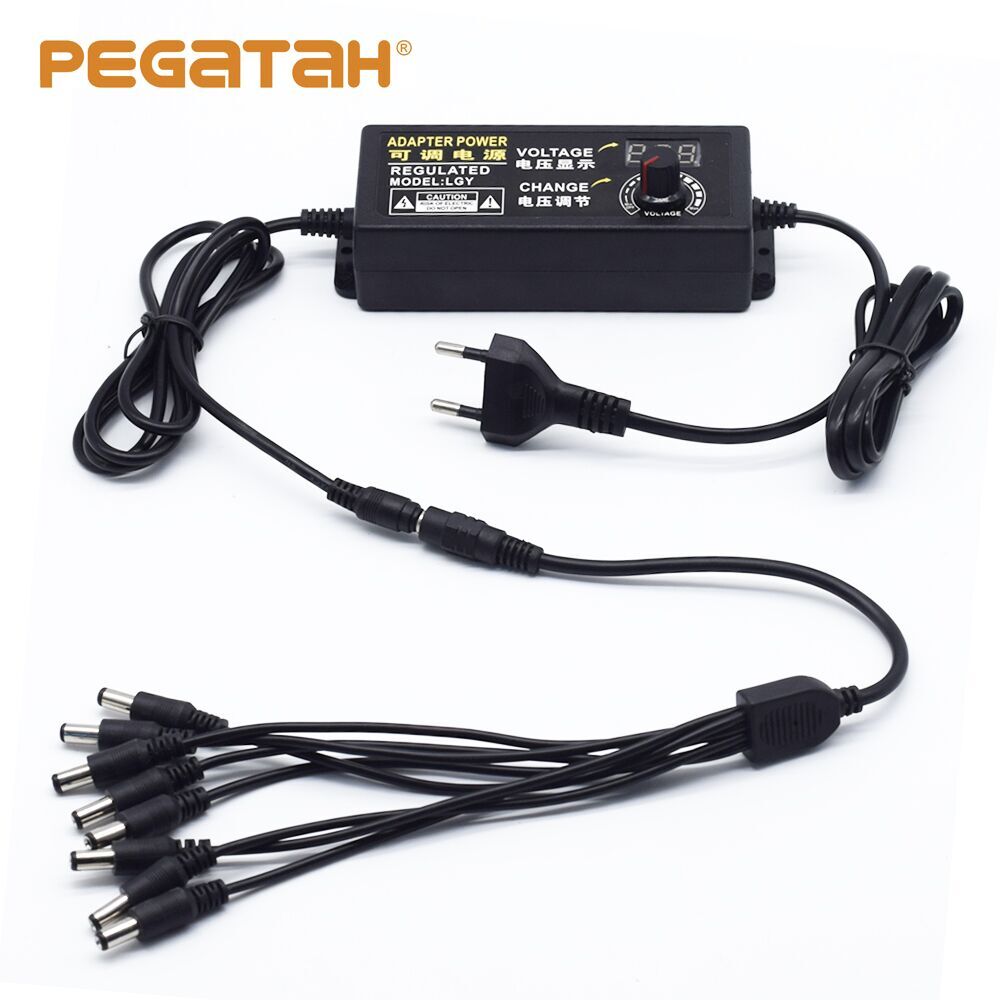 Led Screen Verstelbare Power Adapter Ac Naar Dc 1 ... – Vicedeal