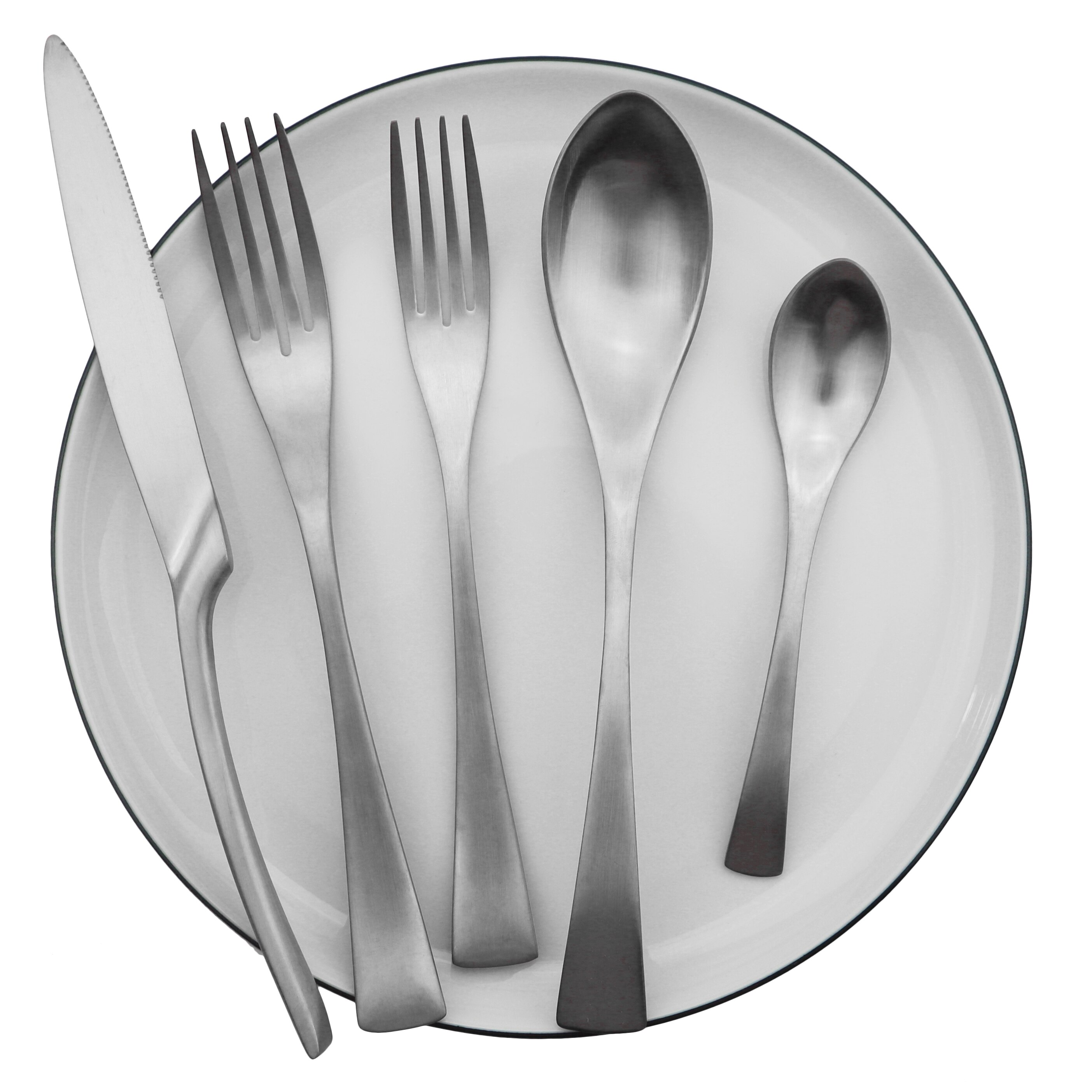 Sølv kniv gaffel skje bestikk sett bestikk sett restaurant servise sett 18/10 rustfritt stål kjøkken servise tilbehør