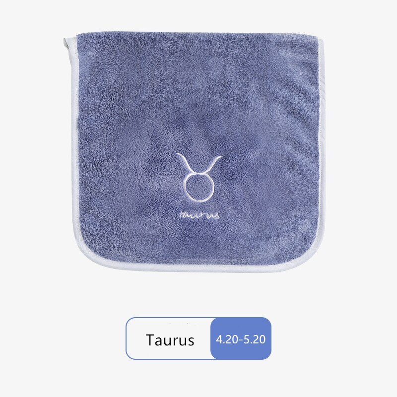 32*60cm Face Towel Microfiber Water Absorption Constellations Home Quick Dry Towels Small Soft Embroidery Bath Shower