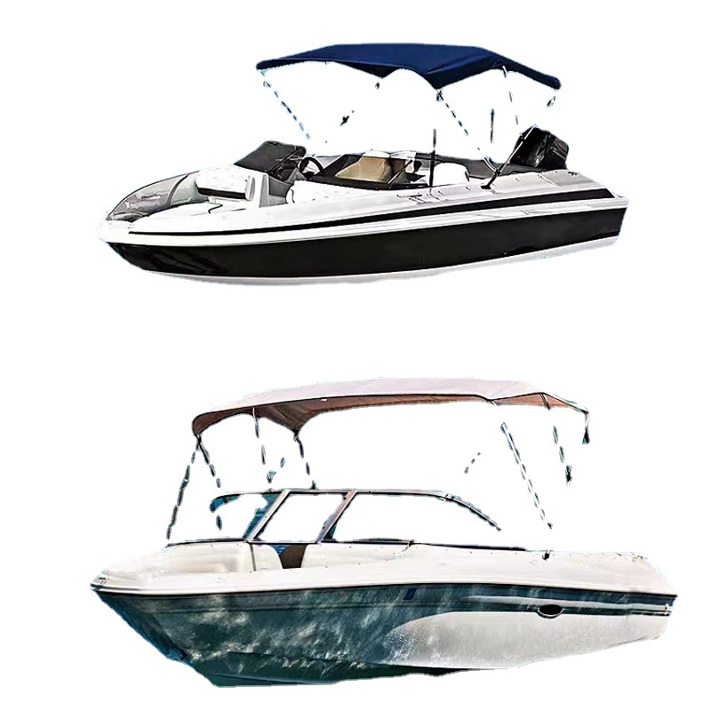Correas para toldo superior de barco Bimini resistentes a la intemperie, correas marinas ajustables con ganchos de presión de acero inoxidable para dosel y canoa