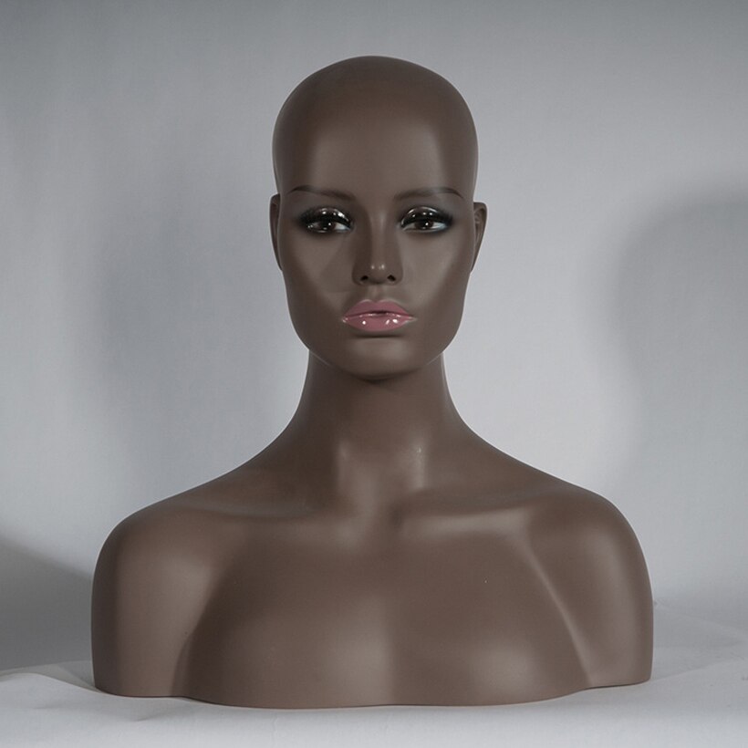 Vier Stijl Vrouwelijke Realistische Mannequin Hoofd Glasvezel Display Sieraden Pruik Hoed Bril Vrouwen Buste Mold Stand Torson Hoofd: NO.32