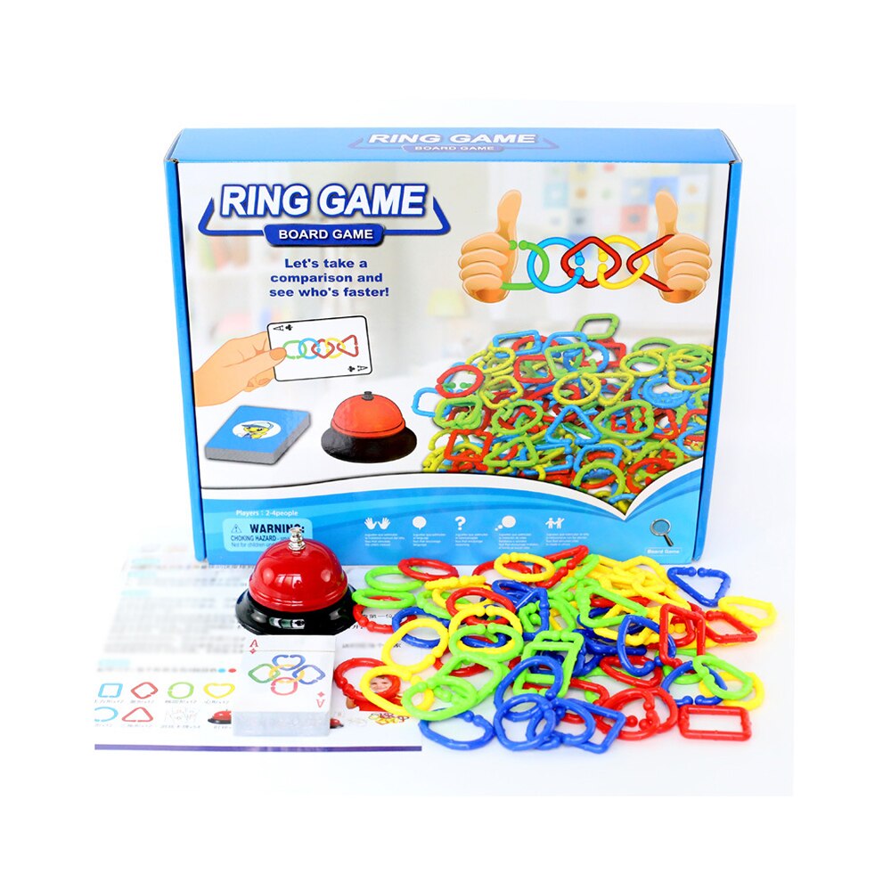 Educational Interactive Over 3 Years Old Game For Children Wide Applicability Ring Game Colors Shapes Cognition