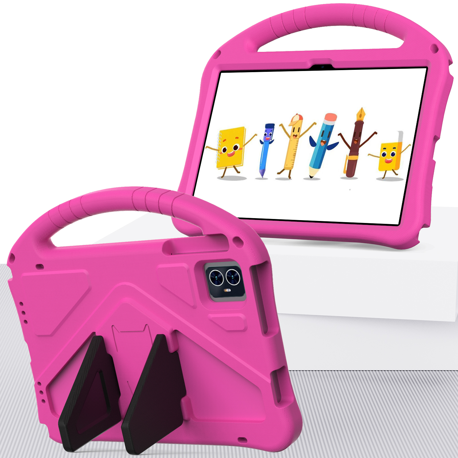 Til acer iconia tab  m10 10.1 " tablet-pc-etui, børnesikkerhed, stødsikkert eva-skum, bærbart cover med bagstøtte