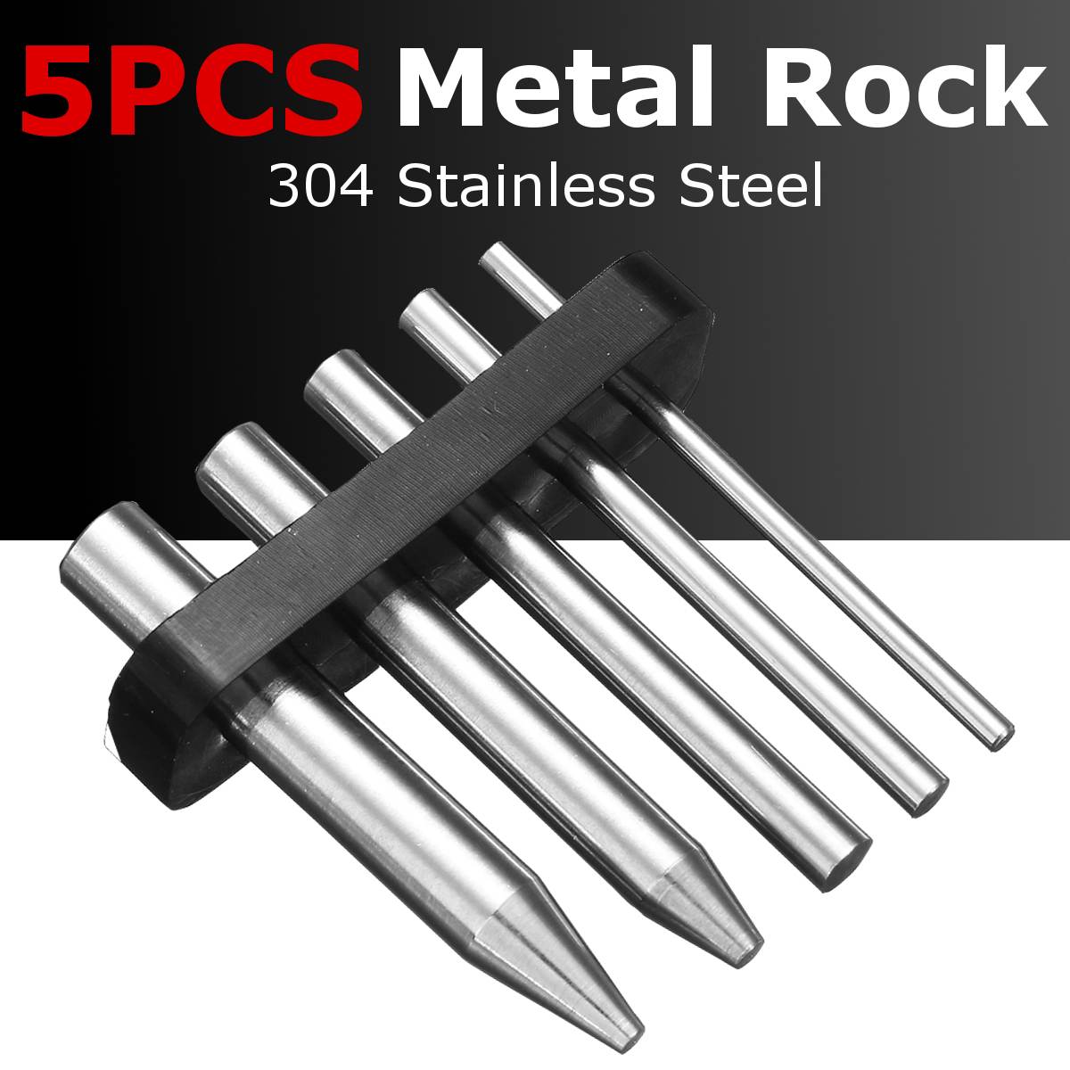 5Pcs Vinger Rock 3D Metalen Puzzels Montage Gereedschap De Modellen Rvs Sticks Ronde Kolom Multipurpose Gereedschap