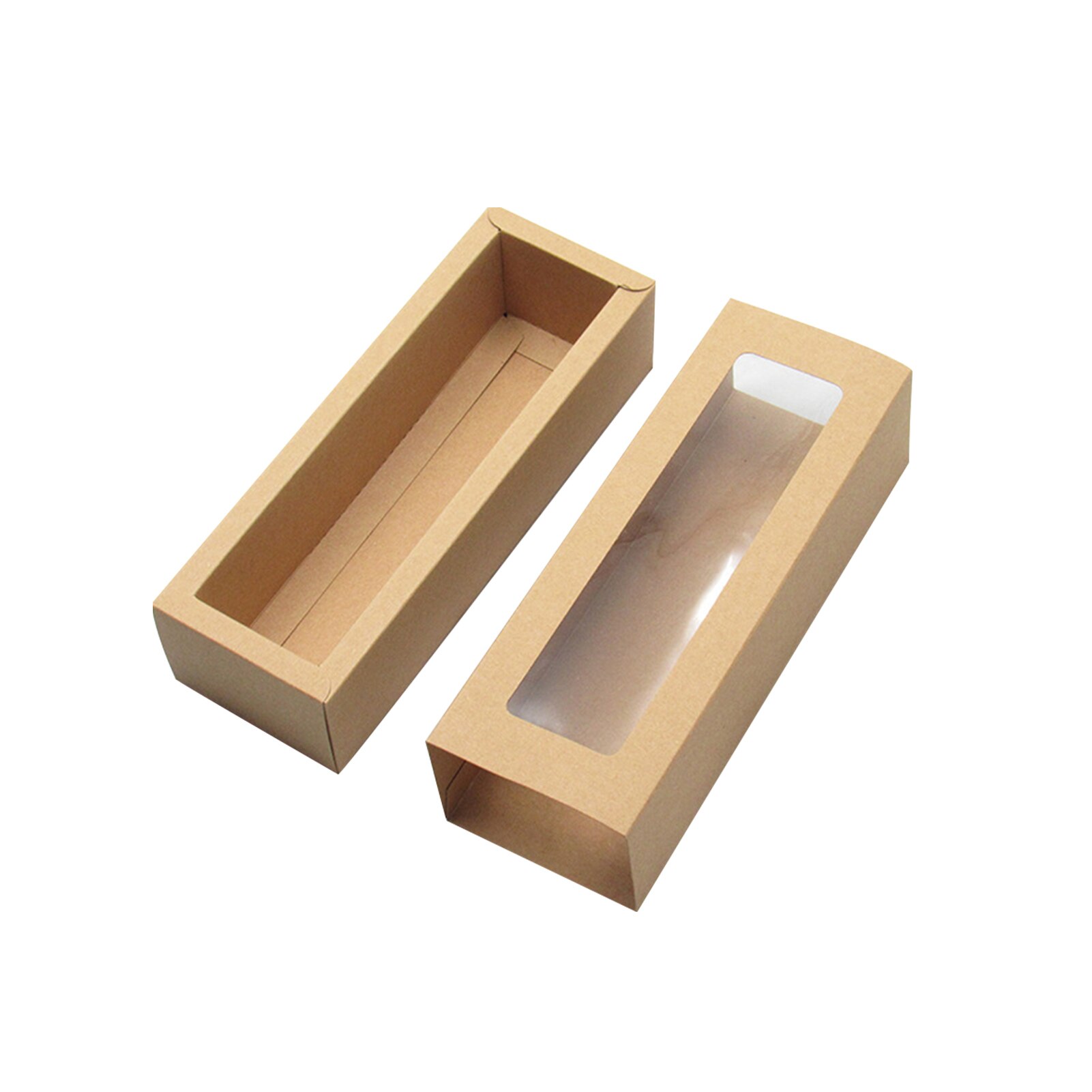 25pcs Packaging Box Mini Cupcakes Storage Case Wedding Bakery Party Multi-Purpose Clear Window Wrapping For Macaron Durable