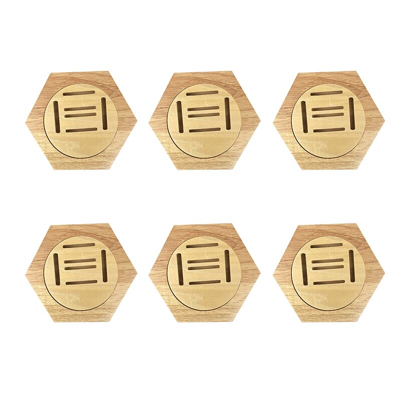 6 st hexagon medalj display rack trä medalj lagring hyllor honeycomb medalj hållare organisator display hängare fri kombination