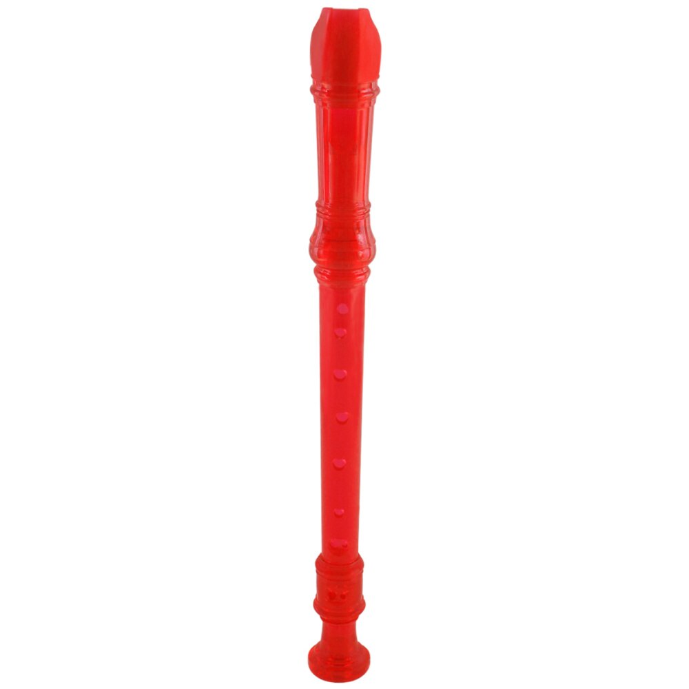 8 Hole ABS Soprano Descant Recorder Flute Playing Wind Instruments: Red