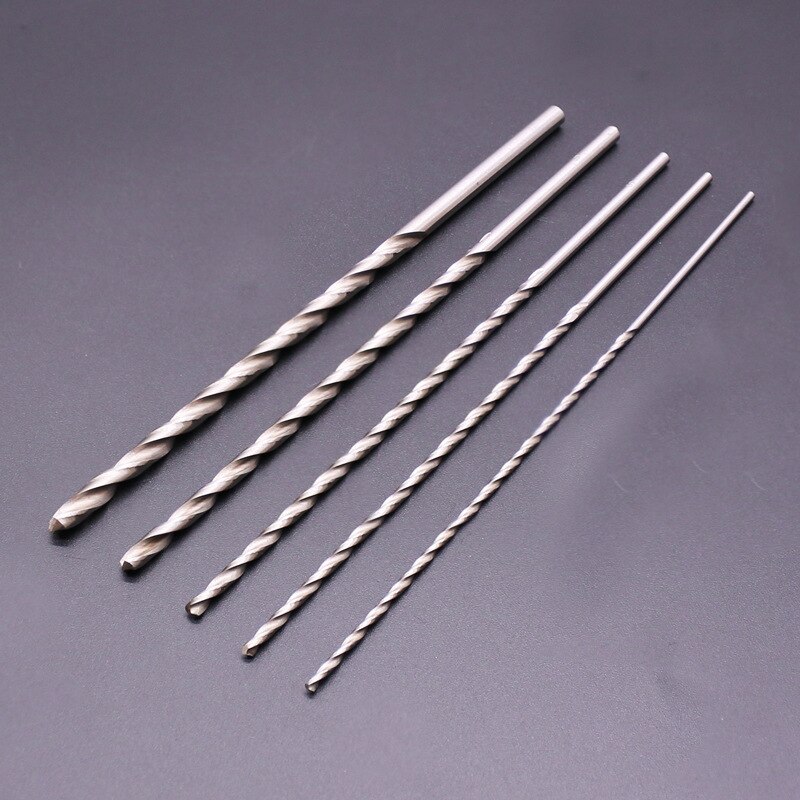 Extra Long Cobalt High Speed Steel For Metal Drilling 5Pc 2/3/3.5/4/5Mm 160Mm Hss Twist Drill Bits Extra Long Drill Bit For Wood: Default Title
