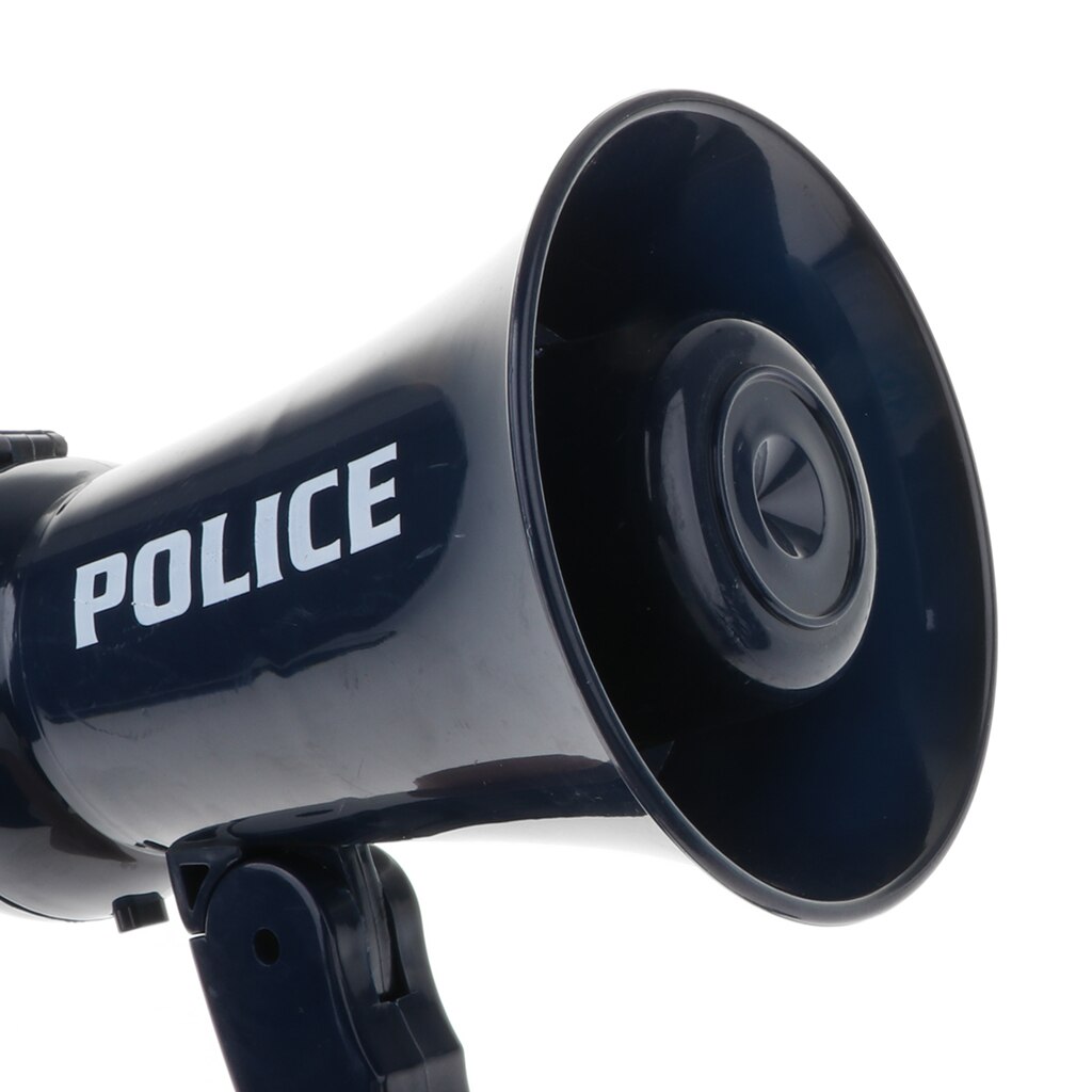 Rollespil politi megafon højttaler med sirene lyd til børn børn rollespil
