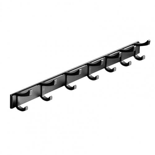Hook Rack Sturdy Punch-free 2 Colors Coat Rack for Coats Home Storage Organization S-Shaped Hooks Hooks: Black 5