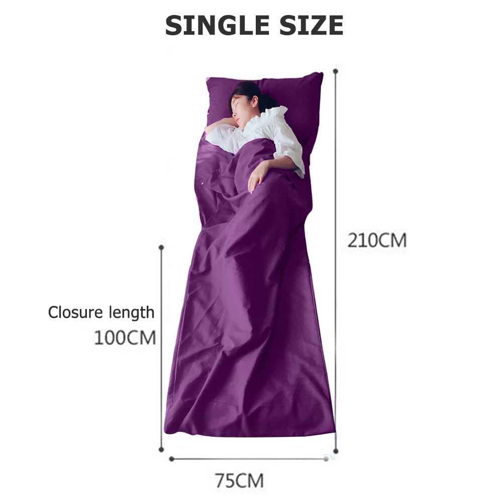 Portable Lightweight Sleeping Bag Travel Outdoor Travel Camping Hiking Sleeping Bag Liner Lazy Bag