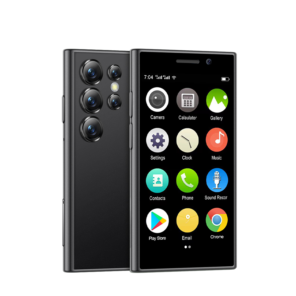 SERVO S24 mini Smartphone androide Rete 4G 2 SIM pausa giocare a negozio viso Sblocco Schermo a colori da 3,0 "mini carta accorto mobile: bianca