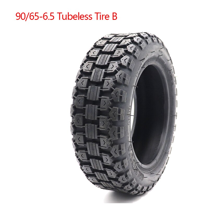 Neumático de rueda de vacío para patinete eléctrico, 11 pulgadas, 90/65-6,5, 100/65-6,5, sin tubo, para Dualtron, Widen, todoterreno: 90 65-6.5 B