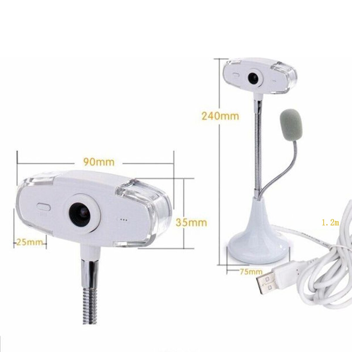 Verstelbare Hd 1080P Webcam L8 Usb 2.0 Hd Camera Met Microfoon Desktop Computer Learing Conferentie Camera