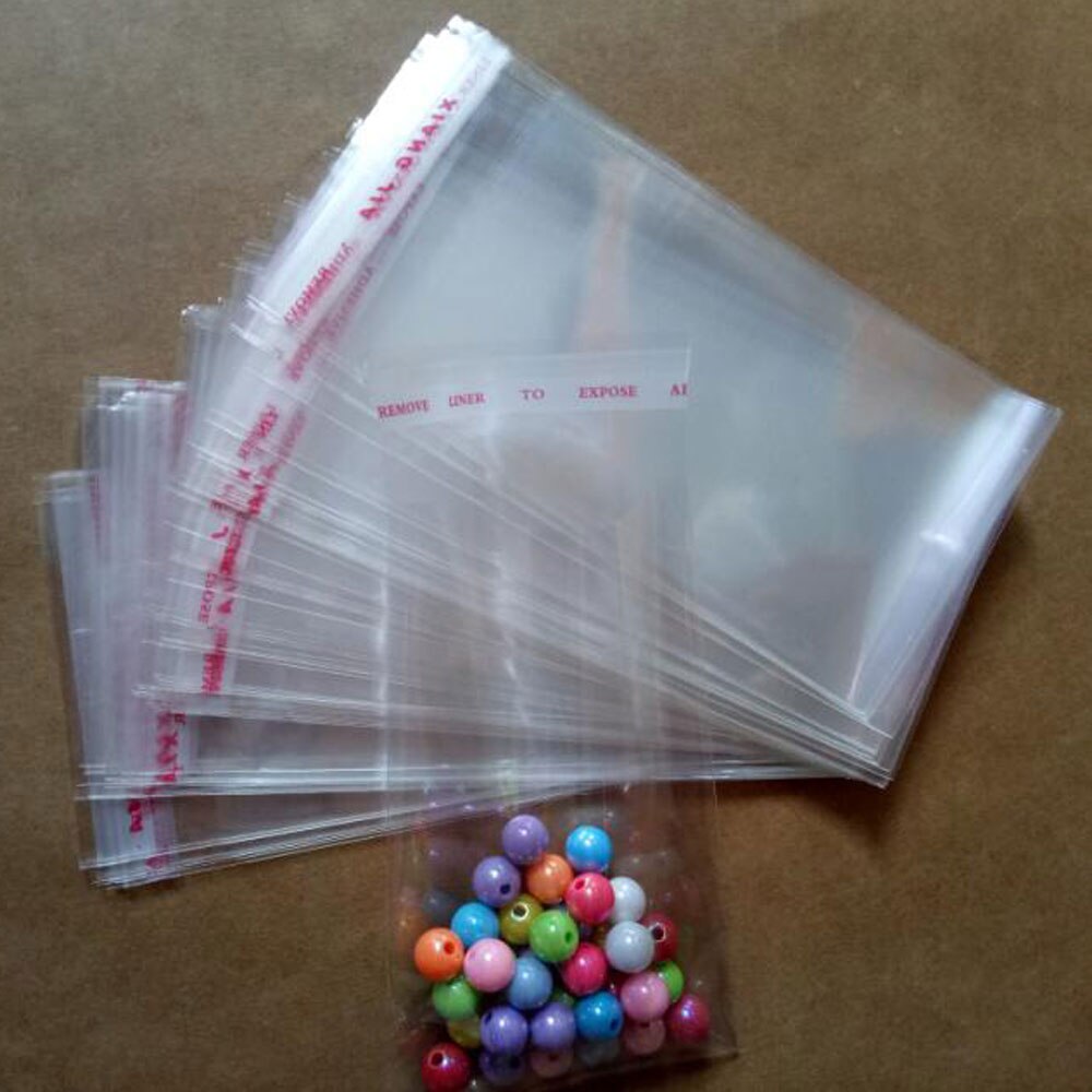 3000pcs/ Transparent Self Adhesive Seal Plastic Bags OPP Poly Self Sealing Plastic Clear Cellophane Bags for Packaging Bag