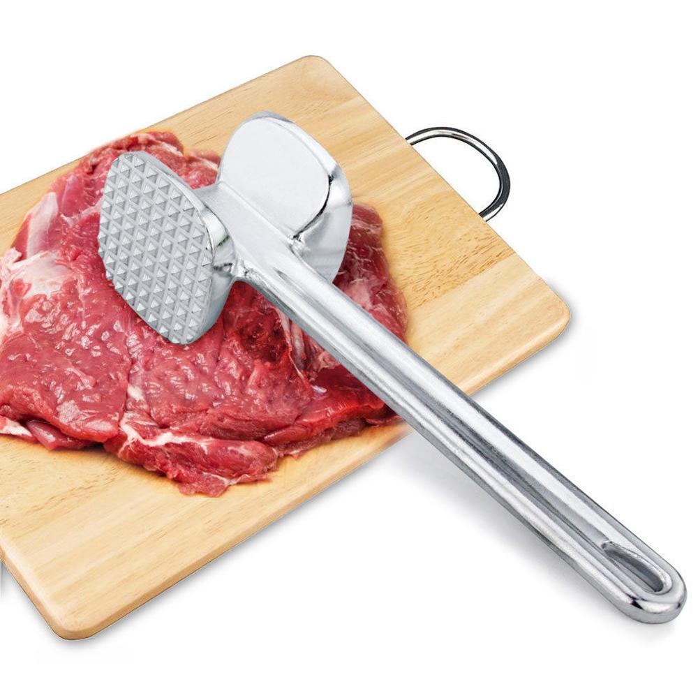 Stainless Steel Mallet Tenderize Meat Hammer Double-Sided Steak Beef Pork Soften Pestle Kitchen Cooking Tool