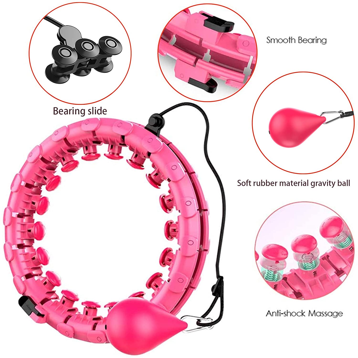 Hula-Aro inteligente para ejercicio, Cerceaux de Fitness, para ejercicio de pesas