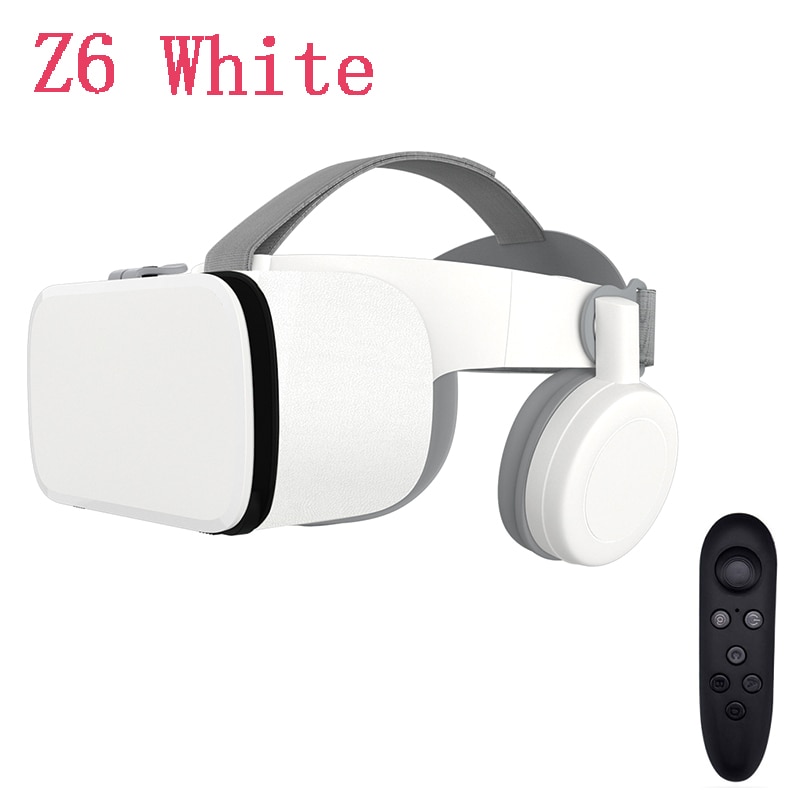 VR BOBO Z6 Glasses Goggles Box Headset Earphone Virtual Reality 3D Helmet Video Bluetooth Movia Controller: Z6W A01H