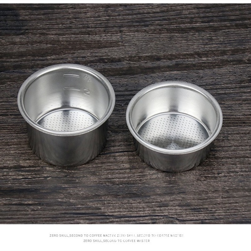 Cesta de Repuesto de filtro de 51mm para máquina de café, 1/2/4 tazas, portafiltro sin fondo para Delonghi EC680/EC685, piezas de máquina de Espresso