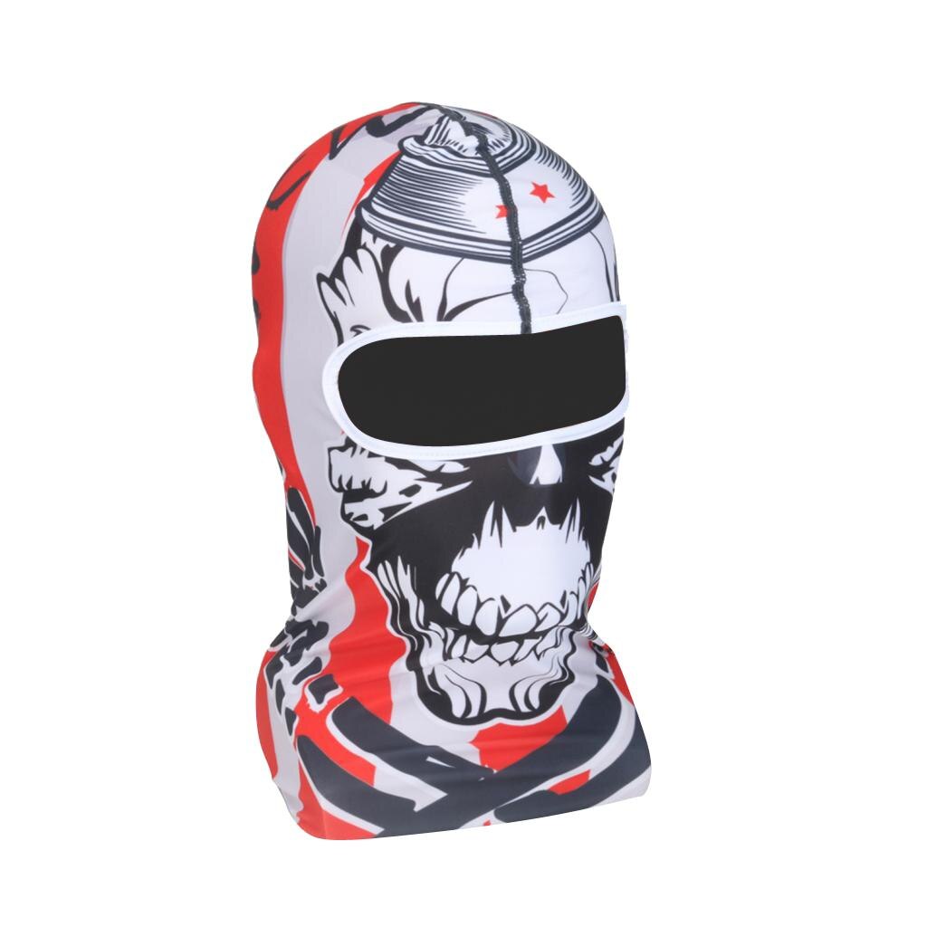 Mannen Vrouwen Balaclava Motorcycle Biker Volledige Gezichtsmasker Halswarmer Sjaal Schedel Bandana Hoed: Style 6 