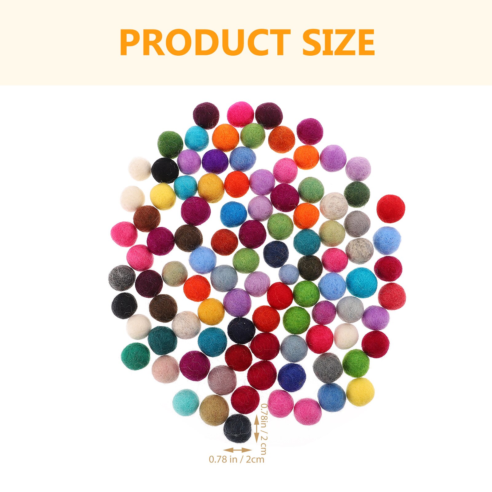 100 piezas de fieltro para decoración artesanal, materiales de fieltro para colgante, fieltro decorativo