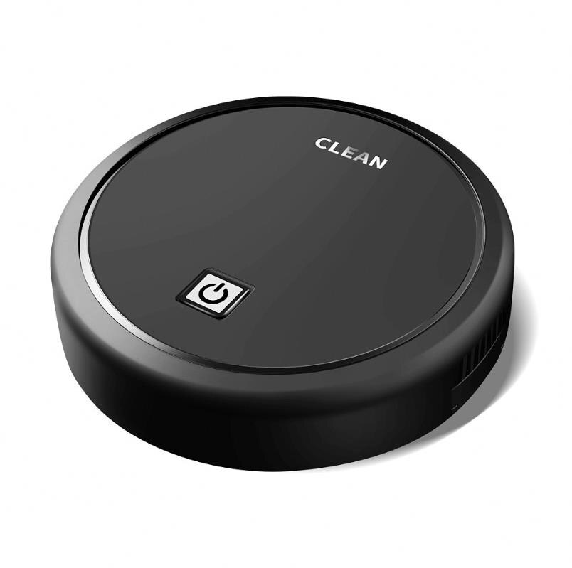 Automatic USB Charging Wireless Sweeping Robot Vacuum Cleaner Cordless Vaccum Robot Carpet Robots Mop Aspirador Aspiradora Robot: Black