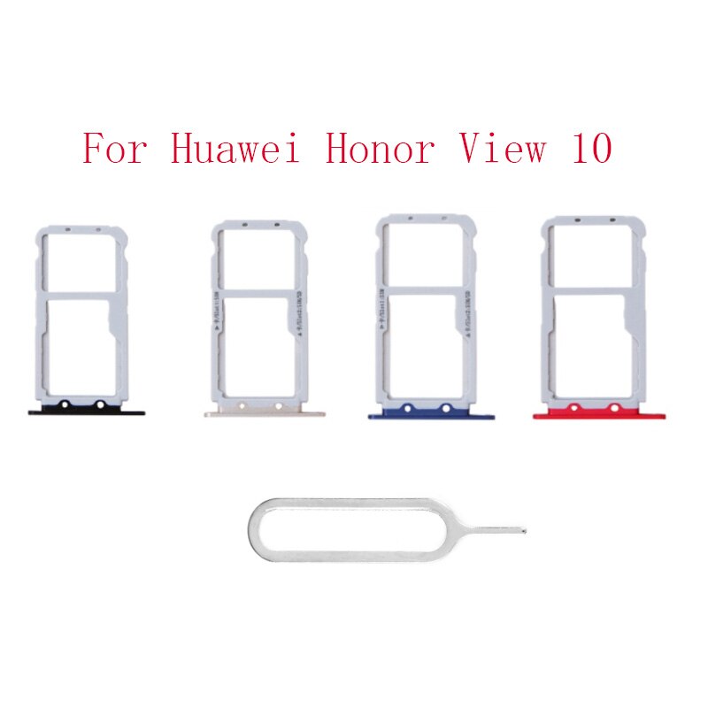 2/Pcs nuove parti di ricambio del connettore dell&#39;adattatore della presa del supporto dello Slot del vassoio della scheda Sim per Huawei View 10 V10