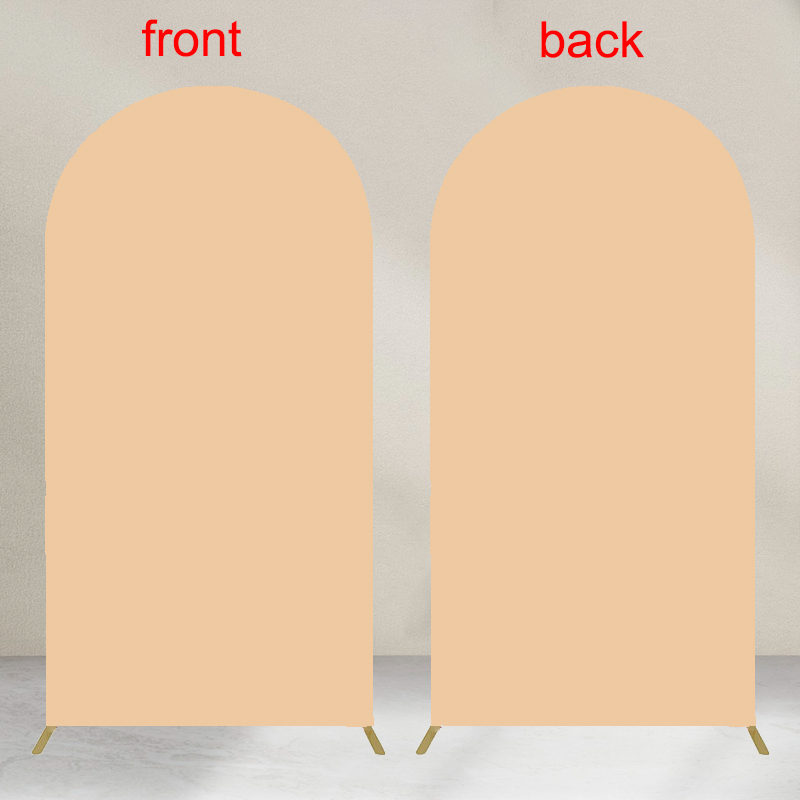 Double Sided Arch Backdrop Cover available in 15 colors Suitable for 4 different arch backdrop stands Made of elastic fabric: light yellow
