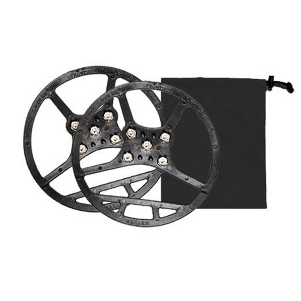 Universal 5 Teeth Hiking Anti Slip Cleats Climbing Crampon Sports Shoe Spikes Ice Gripper Mountaineering Steel Outdoor Winter