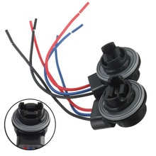 4057 3157 Socket 4157 2pcs 3156 LED Bulb Harness Light Wire Plug Adapter