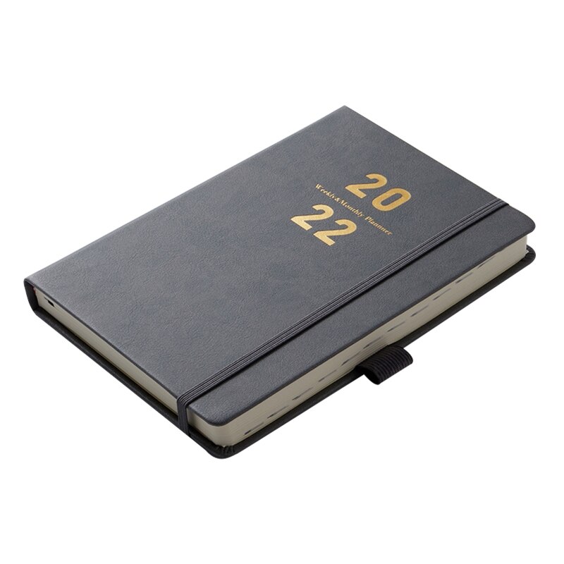 P0RC Weekly Monthly English Planner Notebook Calender Notepad Xmas for Kid Adult