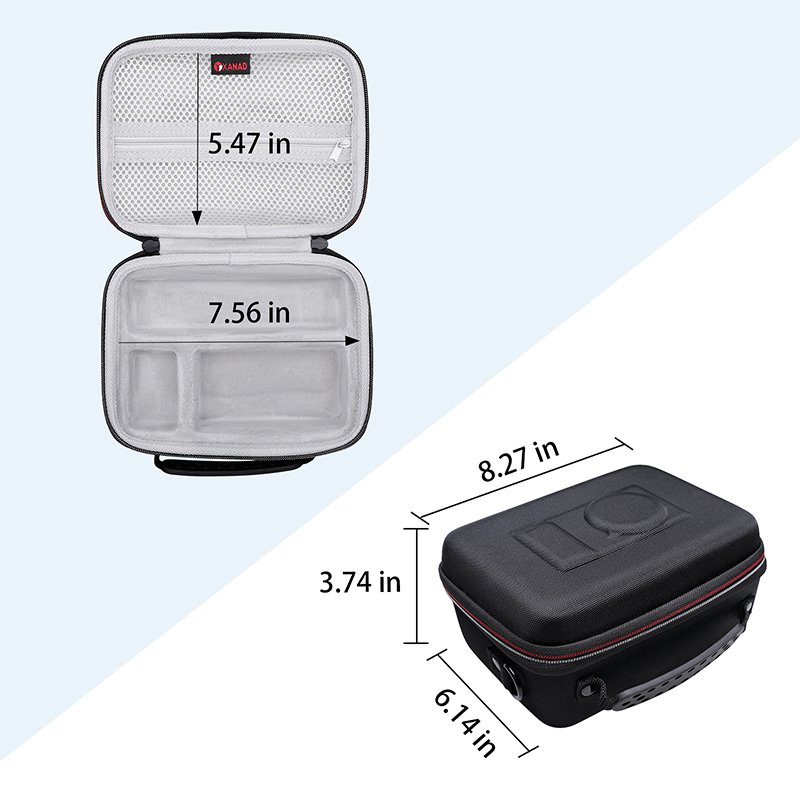 XANAD EVA Hard Case do aparatu Sony Alpha ZV E10 Pasuje do zestawu akcesoriów Vlogger Statyw i mikrofon Torba do przechowywania (tylko torba)