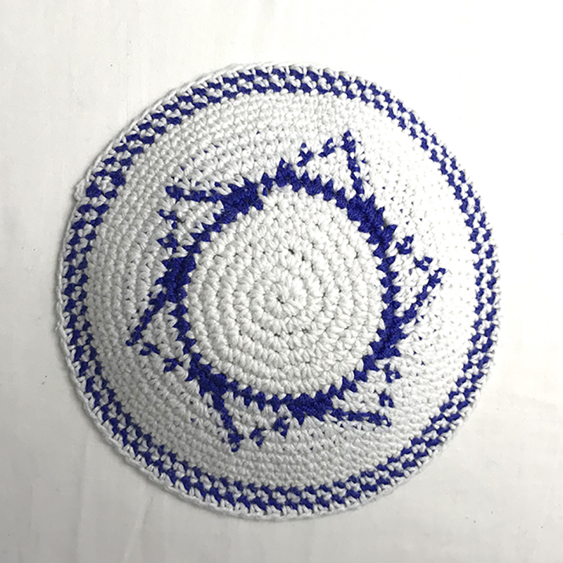Judaica-gorro de Kippah de punto Judaica, sombrero de Kippah, Yarmulke, Yarmulka, 15cm, 5,9 pulgadas